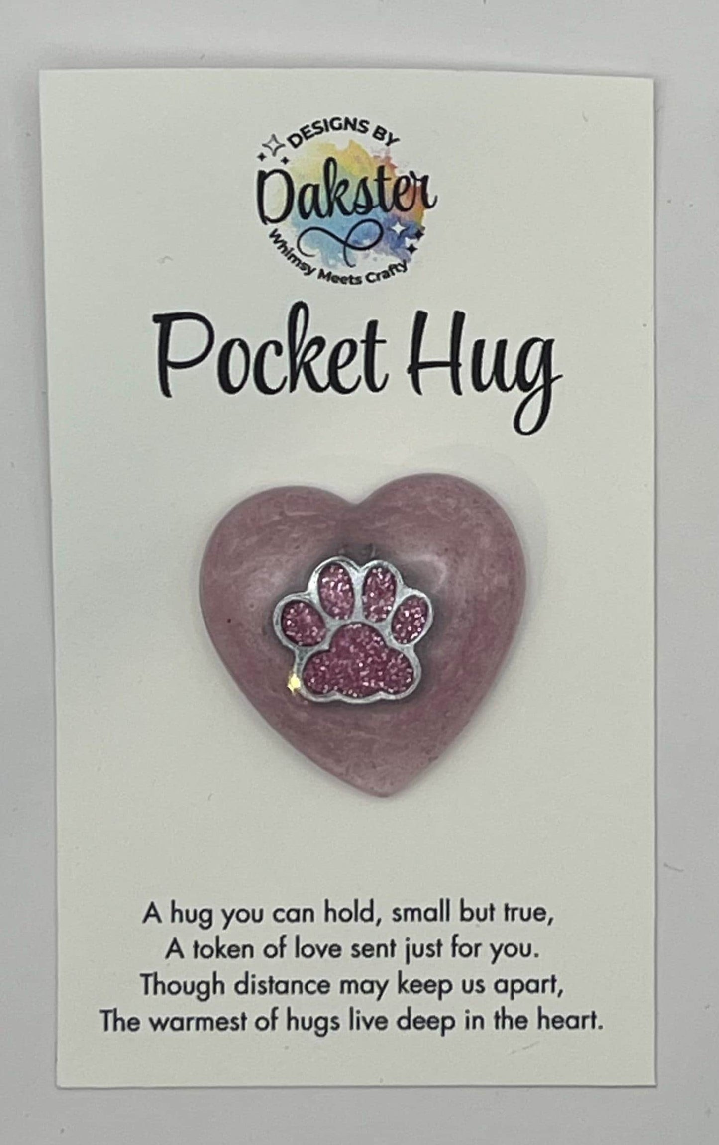 Pet Parent Pocket Hug – Custom Resin Keepsake